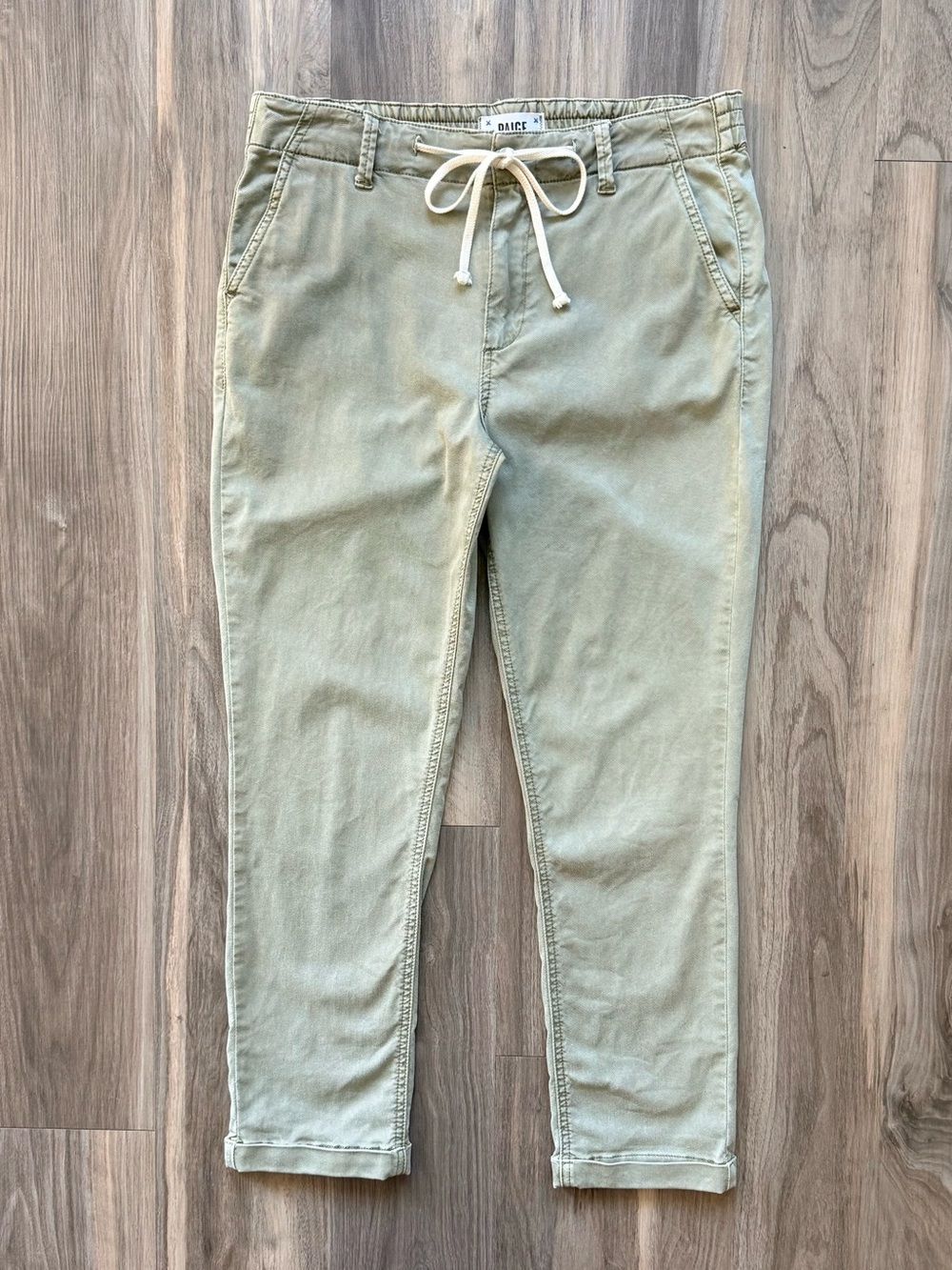 PAIGE Christy Vintage Coastal Green Pants Size 28 - Picture 6 of 13